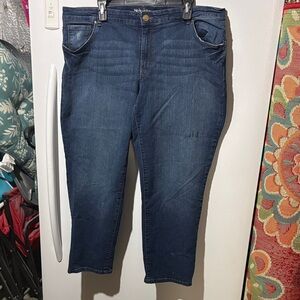 Style & Co. Dark Blue Ankle Crop Stretch Jeans
